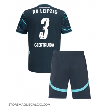 RB Leipzig Lutsharel Geertruida #3 Maglia Gara Terza Repliche 2024-25 Bambino Maniche Corte